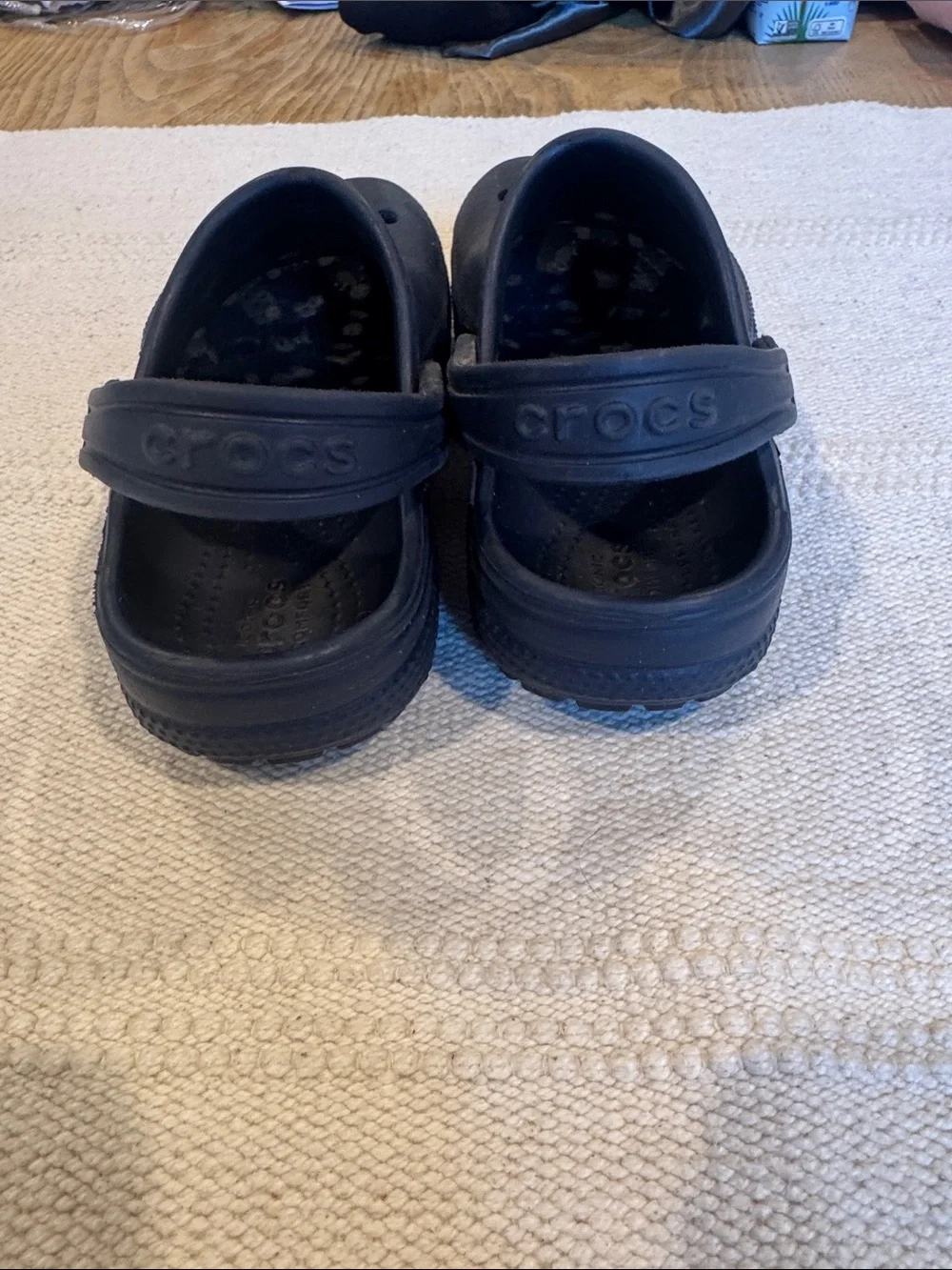 CROCS Kids Navy Slip-On Clog with Heel Strap